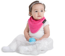 Load image into Gallery viewer, The Mum 2 Mum bandana wonder bib is ideal for babies who drool. 100% cotton towelling is very absorbent. The close-fitting neck means there are no leaks. The bright colours are appealing to both parents and infants. This bandana wonder bib is the perfect baby shower or newborn gift