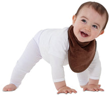 Load image into Gallery viewer, The Mum 2 Mum bandana wonder bib is ideal for babies who drool. 100% cotton towelling is very absorbent. The close-fitting neck means there are no leaks. The bright colours are appealing to both parents and infants. This bandana wonder bib is the perfect baby shower or newborn gift