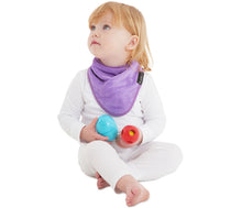 Load image into Gallery viewer, The Mum 2 Mum bandana wonder bib is ideal for babies who drool. 100% cotton towelling is very absorbent. The close-fitting neck means there are no leaks. The bright colours are appealing to both parents and infants. This bandana wonder bib is the perfect baby shower or newborn gift