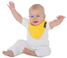 Load image into Gallery viewer, The Mum 2 Mum bandana wonder bib is ideal for babies who drool. 100% cotton towelling is very absorbent. The close-fitting neck means there are no leaks. The bright colours are appealing to both parents and infants. This bandana wonder bib is the perfect baby shower or newborn gift
