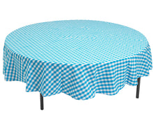 Load image into Gallery viewer, Art play is always fun and usually very messy. Make clean up time easier and quicker! This fitted or flat round vinyl tablecloth is great for messy arts & crafts play, baking, playdough or even at mealtimes. Each tablecloth is perfect for protecting your tabletop at home or in Early Childhood Centres. Simply wipe down easily with a cloth.