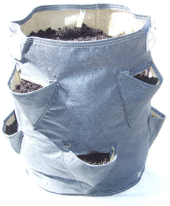 Bloombagz salad or strawberry planter. Alternatively it's a great storage solution. Made out of 100% recycled materials. Use indoors or out. Promotes growth of healthy roots. 