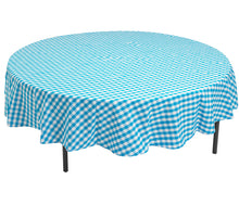 Load image into Gallery viewer, Art play is always fun and usually very messy. Make clean up time easier and quicker! This fitted or flat round vinyl tablecloth is great for messy arts &amp; crafts play, baking, playdough or even at mealtimes.  Each tablecloth is perfect for protecting your tabletop at home or in Early Childhood Centres. Simply wipe down easily with a cloth. 
